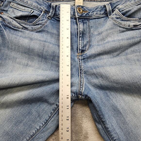 Sonoma Life + Style Jeans Womens 16 Blue Modern Fit Capri Crop Mid Rise Stretch - Picture 10 of 13